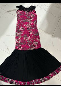 pink fishcut gown