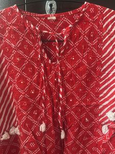 Beautiful Bandhini Print Short Kurta Set