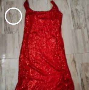 Red Sequin Party Dress