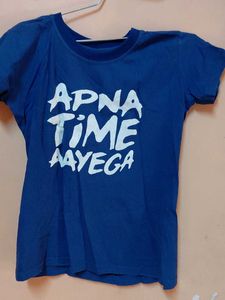 Blue Graphic Print T-Shirt