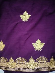 Embroidery Worked Saree