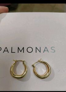 PALMONAS Gold Hoop Earrings