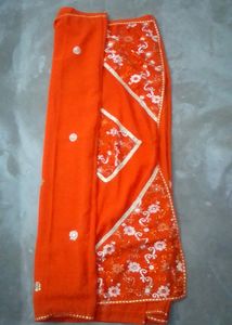 Synthetic Georgette Saree