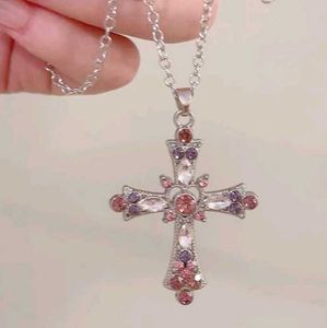 Y2k Cross Pendant