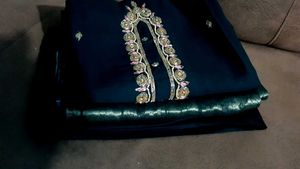 Beautiful bottle green kurta set