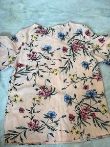 Cherry Print Dress&amp; Floral Top
