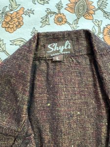 Multi coloured sleeveless jacket for women