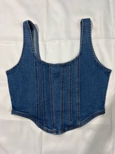 Denim Corset Top