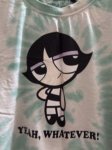 Buttercup Tie-Dye Crop Top Powerpuff Girls