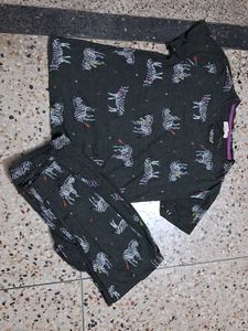 Zebra Print Pajama Set