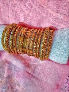 Golden Bangles Set