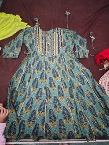 Elegant Green Printed Kurta