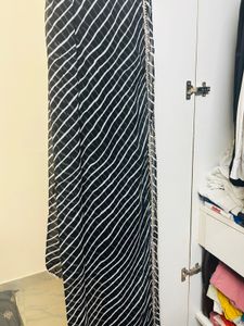 Elegant  Black Printed Suit Set