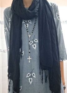 Grey Gray Crepe kurti