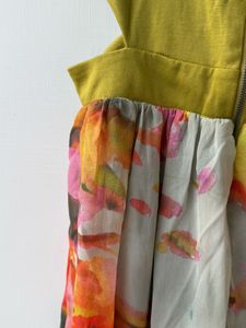 Floral Print Cutout Dress