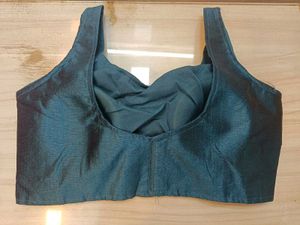 Blue Sleeveless Bollywood Blouse