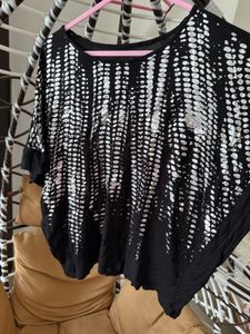 Black and Silver  Top