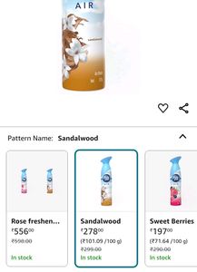Ambi Pur Air Freshener spray- Sandalwood &amp; Jasmine