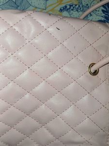 pink hand bag
