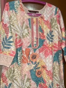 Sangria Floral Chikankari Kurta Sets