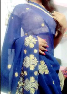 Blue Saree