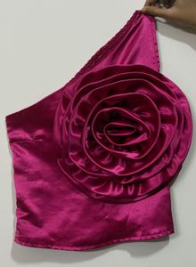 Magenta One-Shoulder Top