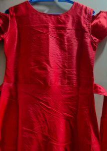 Red Girls Ethnic Gown