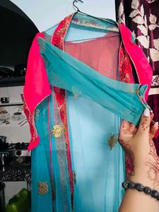 Flower Flared Can Lehenga Lengha Choli Wedding