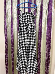 Westside B&W Plaid Jumpsuit