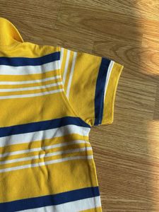 Benetton Striped Polo Shirt