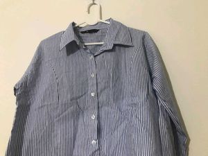 Striped Button-Down Shirt