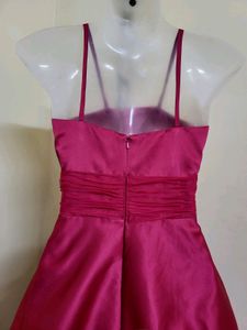 Long Dark Red Gown