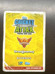 DAVID WARNER 101 CRICKET ATTAX GOLD CARD