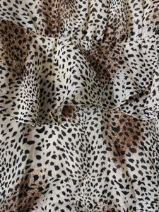 Leopard Print Tiered Top