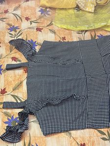 Checkered Wide Leg Jumpsuit