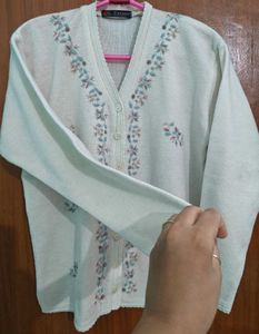 Floral Cardigan Sweater