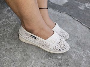 Sparx Women White Loafers