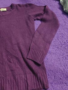 Purple Knit Sweater