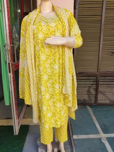 Cotton 3 Piece Suit