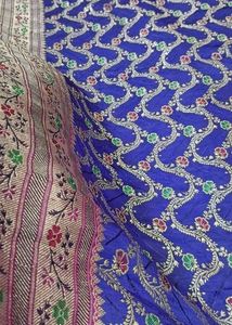 Gorgeous Meenakari  handloom silk benarasi saree