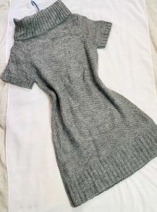 🎁Buy1 Get1 Free Stylish Gray Sweater Dress F