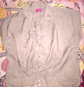Olive Green Button-Down Shirt
