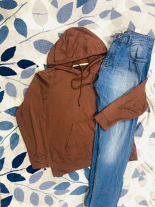 ✨AESTHETIC BEAUTIFUL BROWN HOODIE