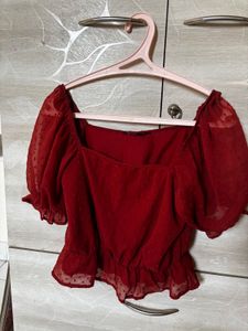 Only Rust Bardot Top | Size S