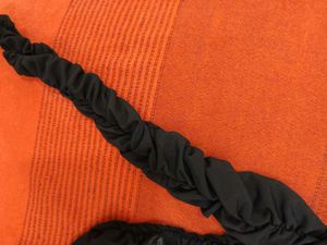 Black Ruched Fitted Top🦨