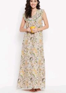New Sleevless Cotton Nighty/Maxi