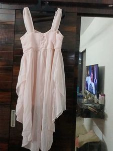 Blush Pink High-Low Dress