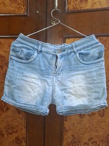 Light Wash Denim Shorts