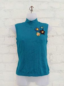 Blue Floral Top