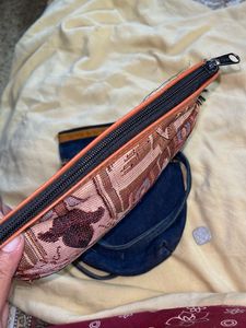 Embroidered Handbag &amp; Pouch